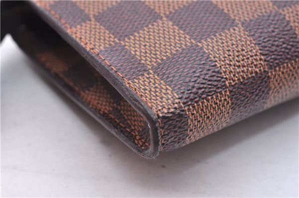 Authentic Louis Vuitton Damier Marais Bucket Pouch Purse Clutch LV 9943E