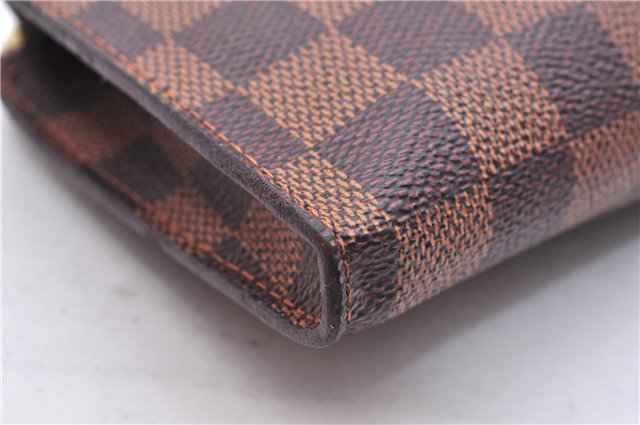 Authentic Louis Vuitton Damier Marais Bucket Pouch Purse Clutch LV 9943E