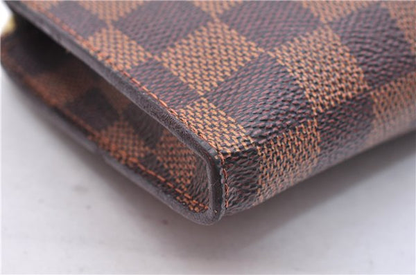 Authentic Louis Vuitton Damier Marais Bucket Pouch Purse Clutch LV 9943E