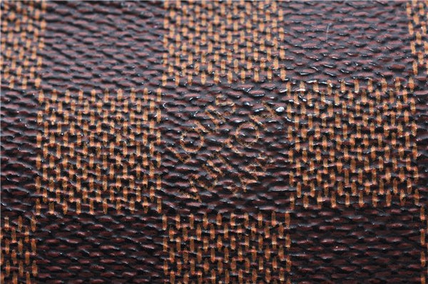 Authentic Louis Vuitton Damier Marais Bucket Pouch Purse Clutch LV 9943E