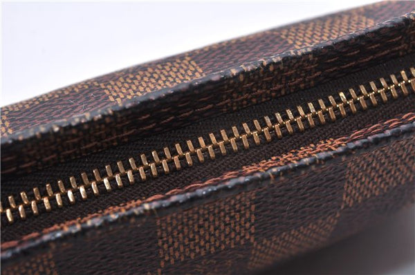 Authentic Louis Vuitton Damier Marais Bucket Pouch Purse Clutch LV 9943E