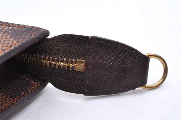 Authentic Louis Vuitton Damier Marais Bucket Pouch Purse Clutch LV 9943E