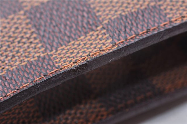 Authentic Louis Vuitton Damier Marais Bucket Pouch Purse Clutch LV 9943E