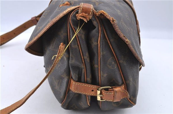 Auth LOUIS VUITTON Monogram Saumur 30 Shoulder Cross Body Bag M42256 Junk 9946A