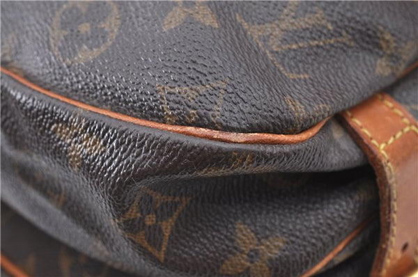 Auth LOUIS VUITTON Monogram Saumur 30 Shoulder Cross Body Bag M42256 Junk 9946A