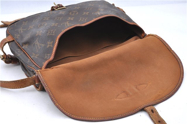 Auth LOUIS VUITTON Monogram Saumur 30 Shoulder Cross Body Bag M42256 Junk 9946A
