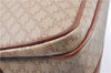 Authentic CELINE Macadam Blason Shoulder Cross Body Bag PVC Leather Beige 9947F