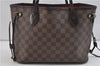 Authentic Louis Vuitton Damier Neverfull PM Tote Bag N51109 LV 9951C