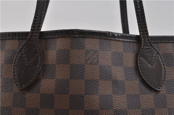 Authentic Louis Vuitton Damier Neverfull PM Tote Bag N51109 LV 9951C