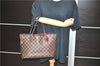 Authentic Louis Vuitton Damier Neverfull PM Tote Bag N51109 LV 9951C