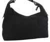 Authentic GUCCI Horsebit Hobo Shoulder Bag GG Canvas Leather 115867 Black 9951E