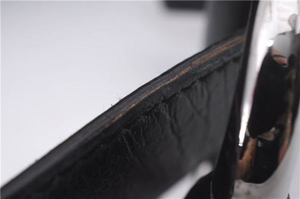 Authentic GUCCI Horsebit Hobo Shoulder Bag GG Canvas Leather 115867 Black 9951E