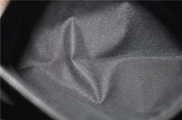 Authentic GUCCI Horsebit Hobo Shoulder Bag GG Canvas Leather 115867 Black 9951E