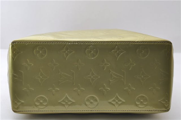 Authentic Louis Vuitton Vernis Reade MM Hand Bag Light Green M91142 LV 9955C