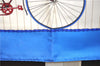 Authentic HERMES Carre 90 Scarf "LES BECANES" Silk Blue 9955D