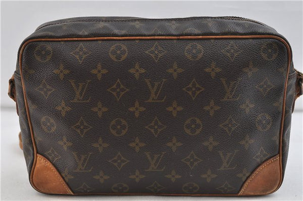 Auth Louis Vuitton Monogram Trocadero 30 Shoulder Cross Body Bag M51272 LV 9956C