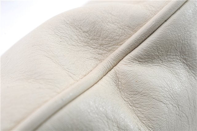 Authentic GUCCI Shoulder Hand Bag Purse Leather Ivory 9958C