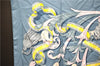 Authentic HERMES Carre 90 Scarf "LE MORS A LA CONETABLE" Silk Blue 9958E