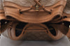 Authentic CELINE Macadam Blason Shoulder Bag Purse PVC Leather Beige 9960C