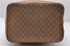 Authentic CELINE Macadam Blason Shoulder Bag Purse PVC Leather Beige 9960C