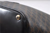 Authentic CELINE Macadam Blason Shoulder Hand Bag Purse PVC Leather Black 9961C