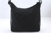 Authentic GUCCI Hand Shoulder Bag Purse GG Nylon Leather 0013766 Black 9968C