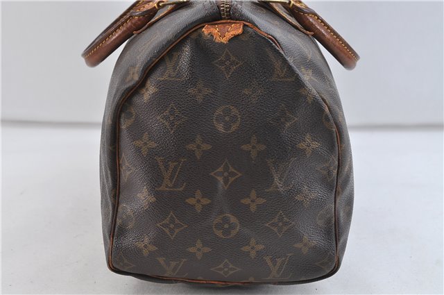 Authentic Louis Vuitton Monogram Speedy 30 Hand Bag M41526 LV Junk 9969C