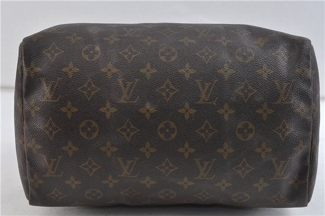 Authentic Louis Vuitton Monogram Speedy 30 Hand Bag M41526 LV Junk 9969C