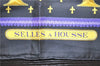 Authentic HERMES Carre 90 Scarf "SELLES A HOUSSE" Silk Black 9969D