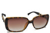 Authentic CHANEL Sunglasses Chain CoCo Mark Plastic Leather 5208-Q Brown 9969E