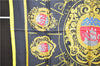 Authentic HERMES Carre 90 Scarf "LES ARMES DE PARIS" Silk Yellow 9970D