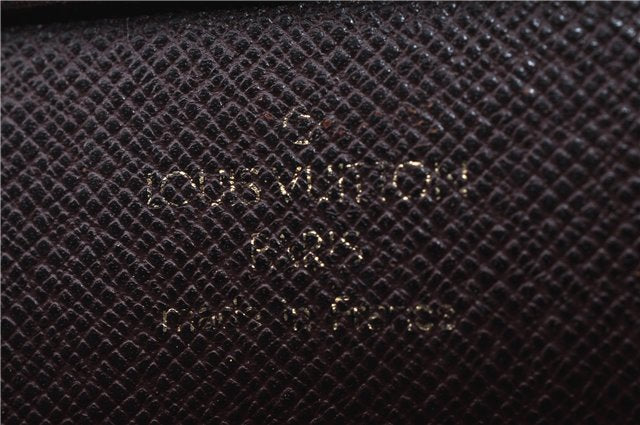 Authentic Louis Vuitton Taiga Baikal Clutch Bag Purple M30186 LV 9971C