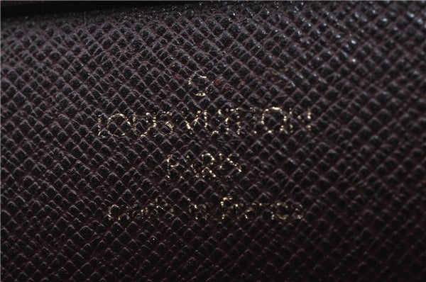 Authentic Louis Vuitton Taiga Baikal Clutch Bag Purple M30186 LV 9971C