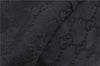 Authentic GUCCI Vintage Shoulder Tote Bag GG Canvas Leather 206719 Black 9973F