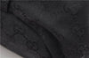 Authentic GUCCI Vintage Shoulder Tote Bag GG Canvas Leather 206719 Black 9973F