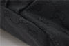 Authentic GUCCI Vintage Shoulder Tote Bag GG Canvas Leather 206719 Black 9973F