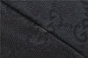 Authentic GUCCI Vintage Shoulder Tote Bag GG Canvas Leather 206719 Black 9973F