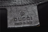 Authentic GUCCI Vintage Shoulder Tote Bag GG Canvas Leather 206719 Black 9973F