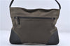 Authentic PRADA Canvas Leather Shoulder Cross Body Bag Khaki Green 9975C