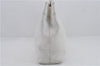 Authentic CHANEL Caviar Skin CoCo Mark Shoulder Tote Bag White 9976C