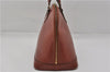 Authentic Louis Vuitton Epi Alma PM Hand Bag Brown M52143 LV 9976E