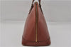 Authentic Louis Vuitton Epi Alma PM Hand Bag Brown M52143 LV 9976E