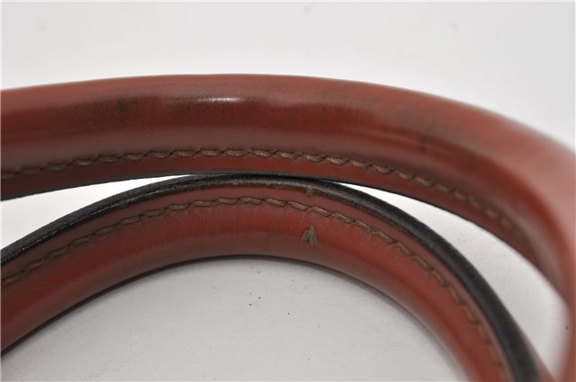 Authentic Louis Vuitton Epi Alma PM Hand Bag Brown M52143 LV 9976E