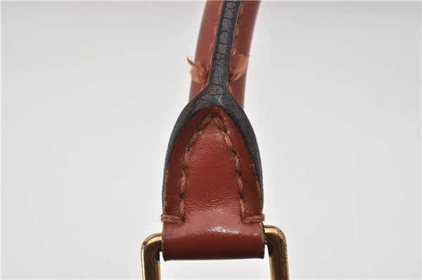 Authentic Louis Vuitton Epi Alma PM Hand Bag Brown M52143 LV 9976E