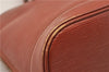 Authentic Louis Vuitton Epi Alma PM Hand Bag Brown M52143 LV 9976E