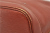 Authentic Louis Vuitton Epi Alma PM Hand Bag Brown M52143 LV 9976E