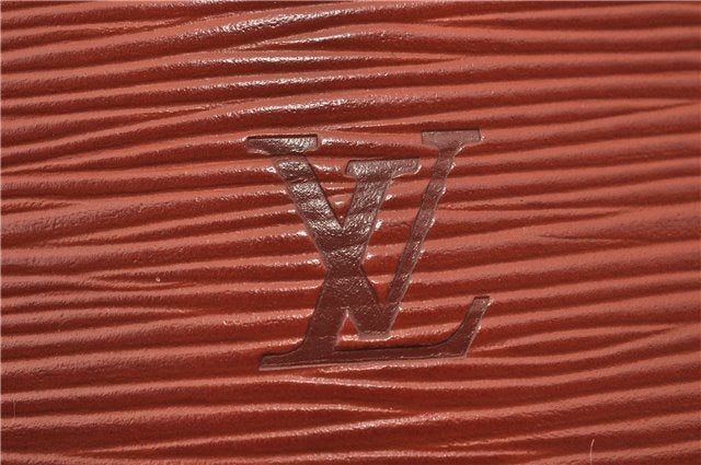 Authentic Louis Vuitton Epi Alma PM Hand Bag Brown M52143 LV 9976E