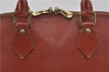 Authentic Louis Vuitton Epi Alma PM Hand Bag Brown M52143 LV 9976E
