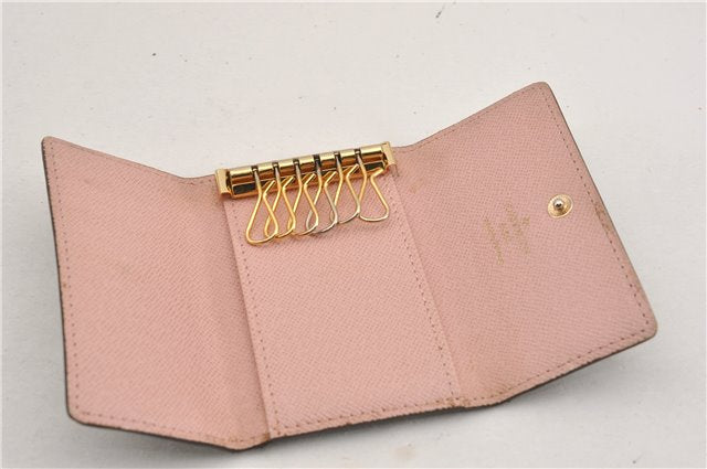 Authentic Louis Vuitton Monogram Multicles 6 Key Case Holder M61285 Pink 9976F