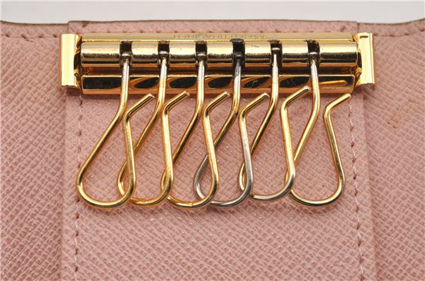 Authentic Louis Vuitton Monogram Multicles 6 Key Case Holder M61285 Pink 9976F